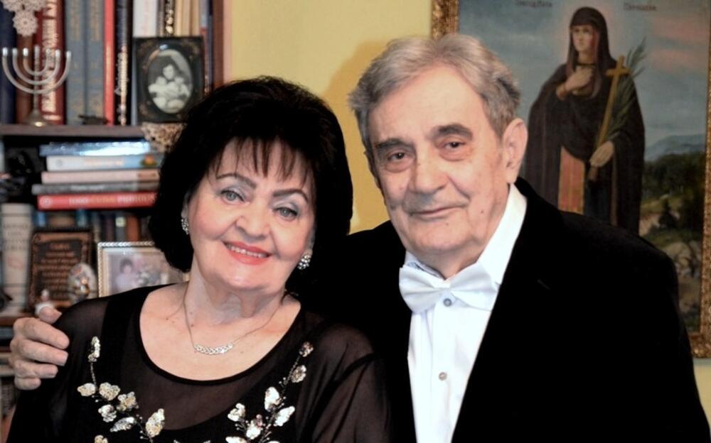 Biljana Dimitrijević Martinov sa suprugom Mikom