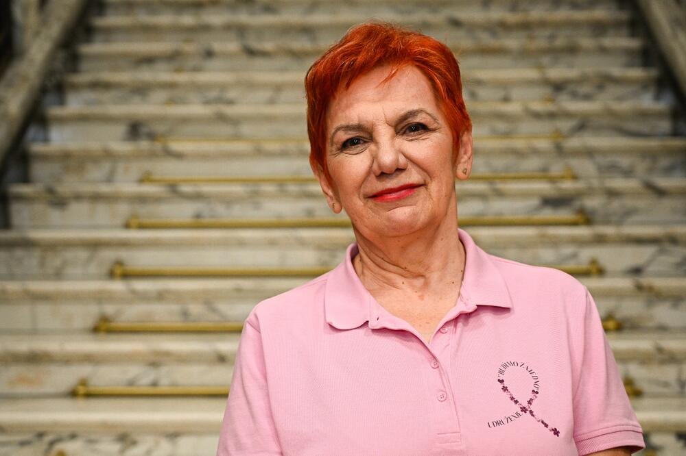 Domina Spasić, predsednica udružćenja žena obolelih i lečenih od raka dojke 'Budimo zajedno'